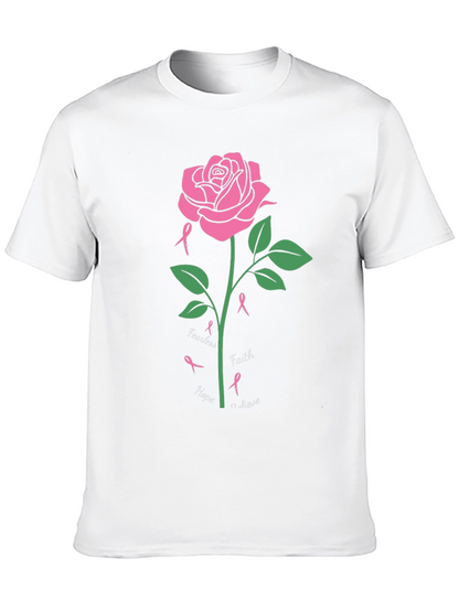 Breast Cancer Awareness Rose T-Shirt
