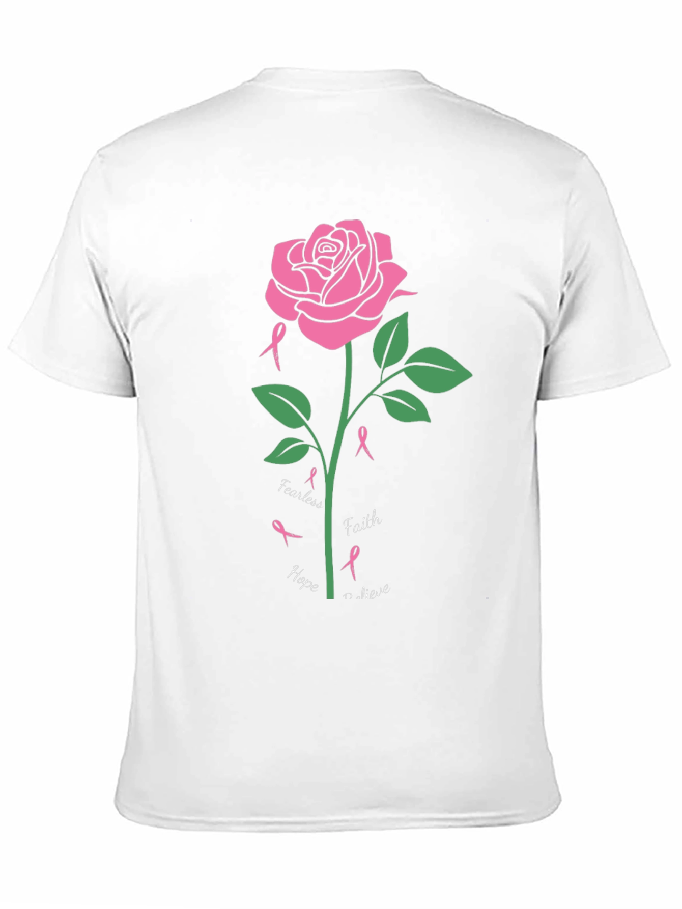 Breast Cancer Awareness Rose T-Shirt
