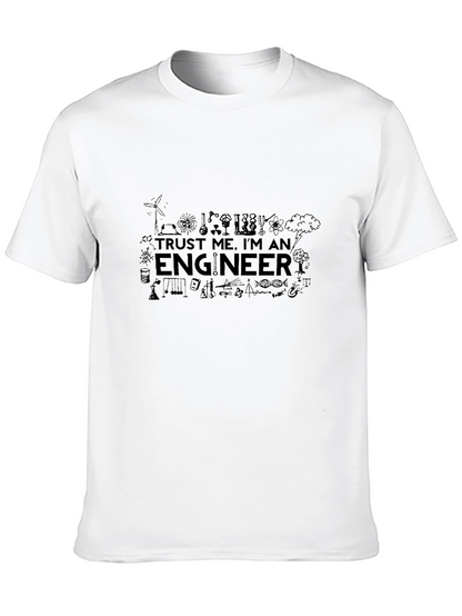 Trust Me Im An Engineer Black T-Shirt