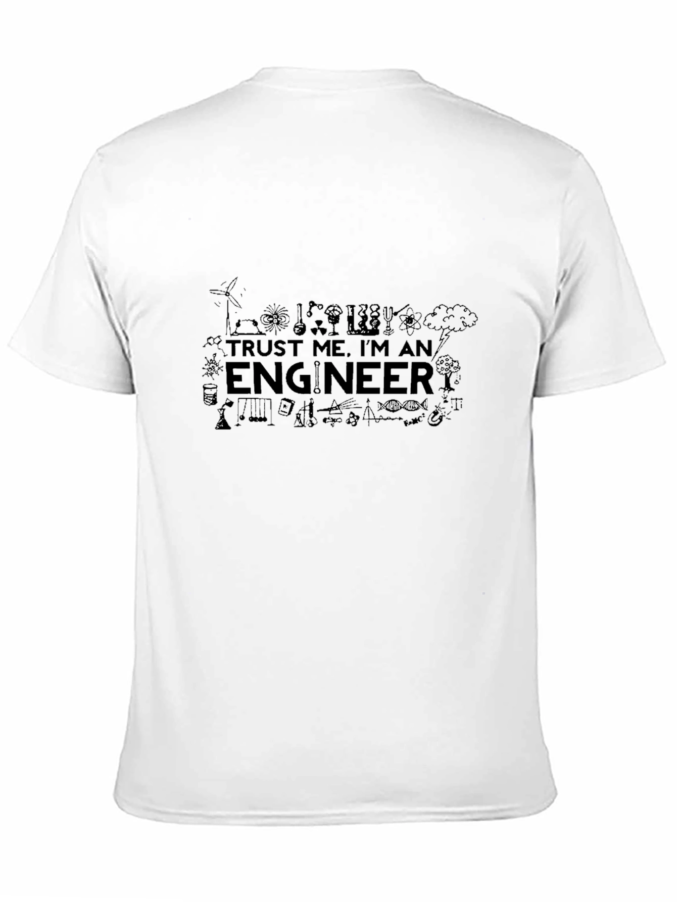 Trust Me Im An Engineer Black T-Shirt
