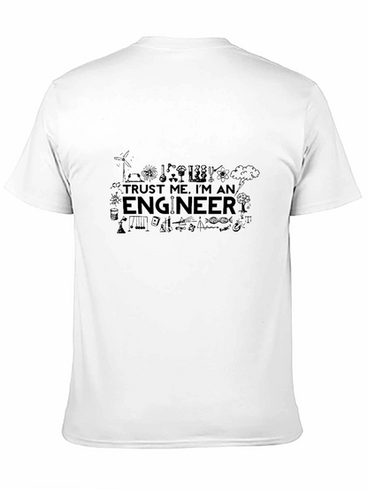 Trust Me Im An Engineer Black T-Shirt