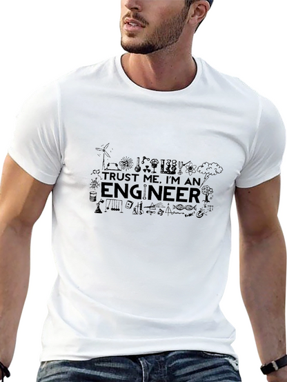 Trust Me Im An Engineer Black T-Shirt