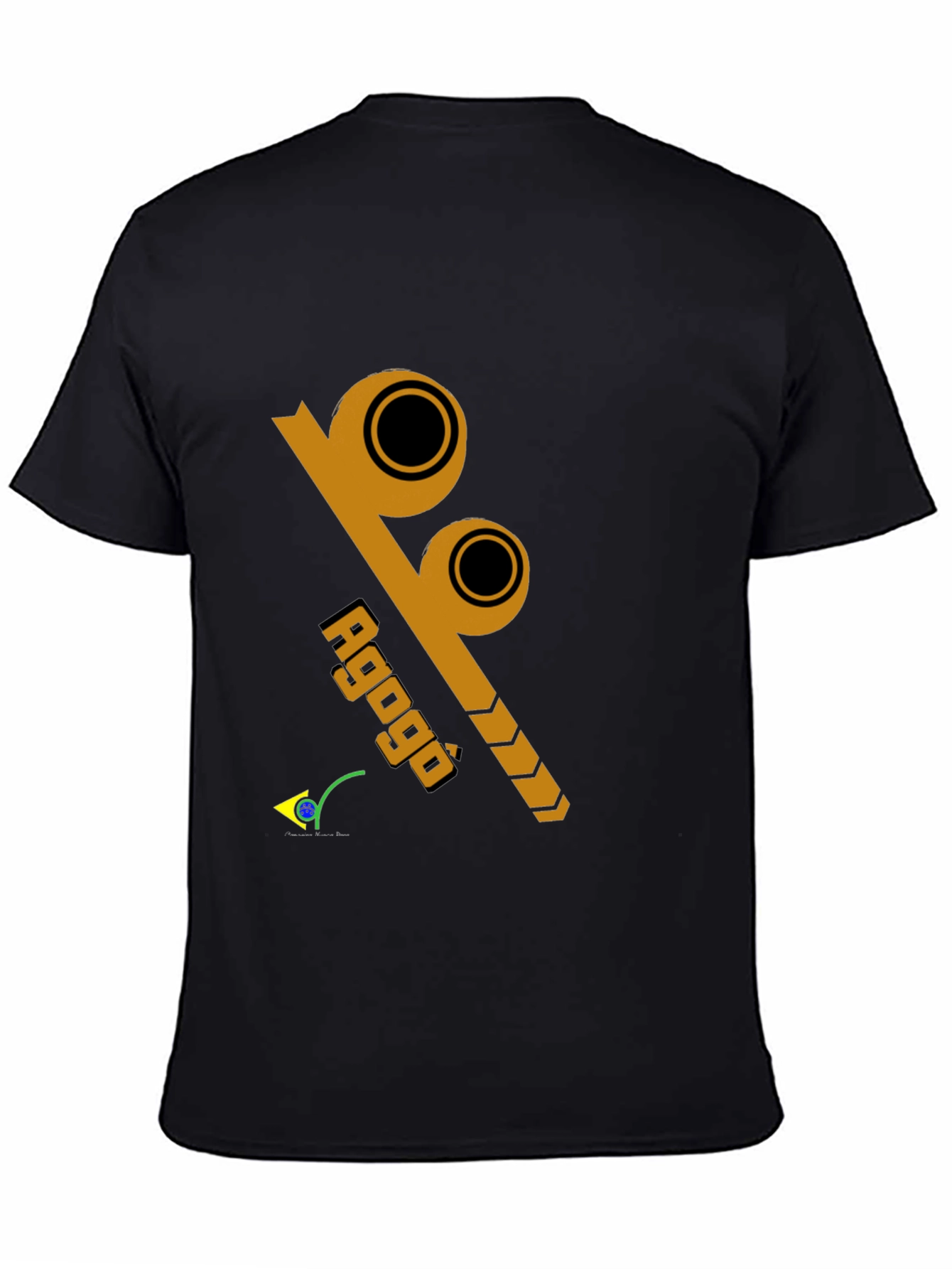 Agogô Percussion Instrument Black T-Shirt