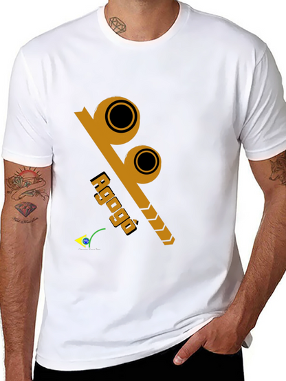 Agogô Percussion Instrument Black T-Shirt