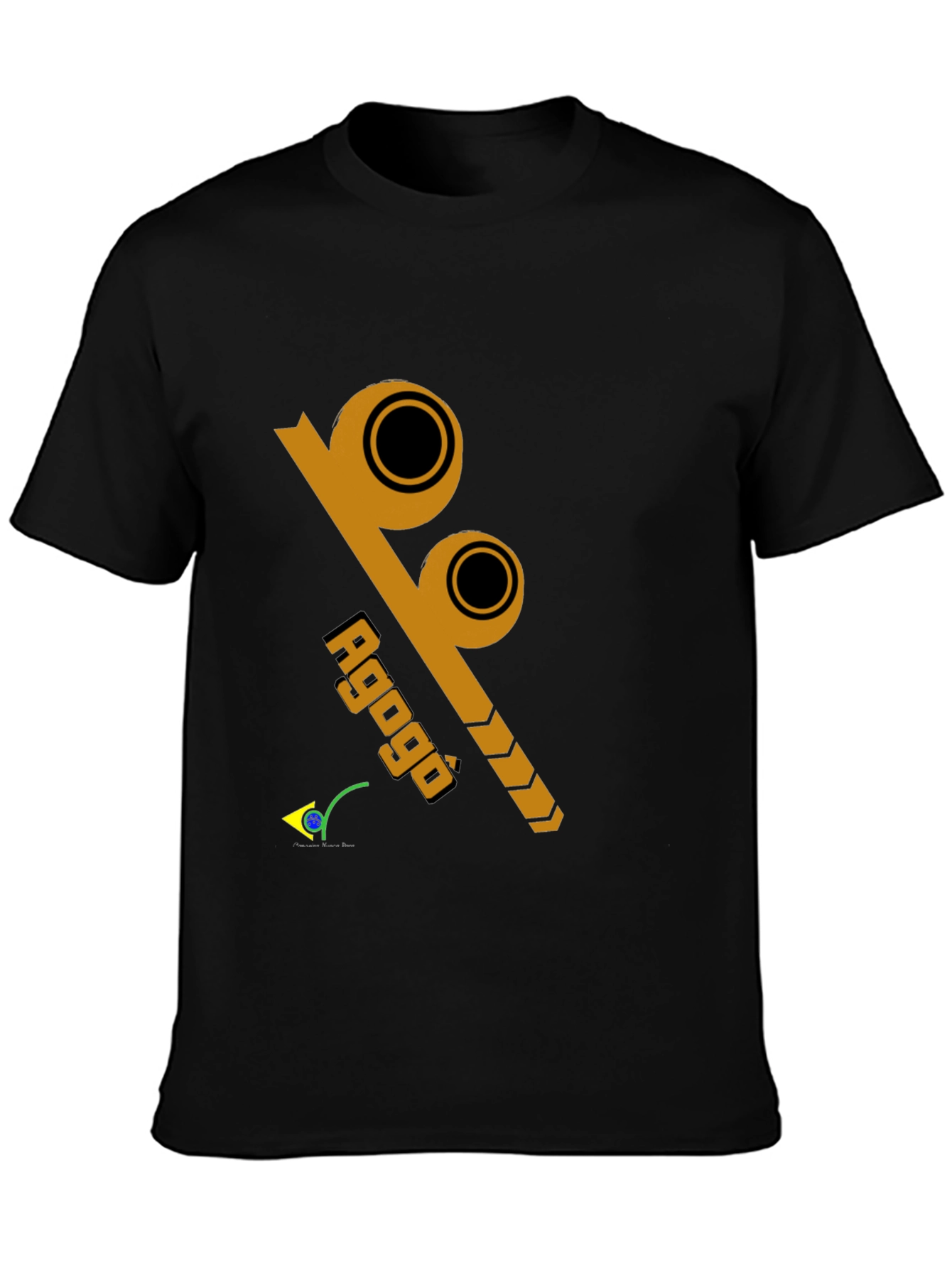 Agogô Percussion Instrument Black T-Shirt