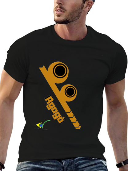 Agogô Percussion Instrument Black T-Shirt