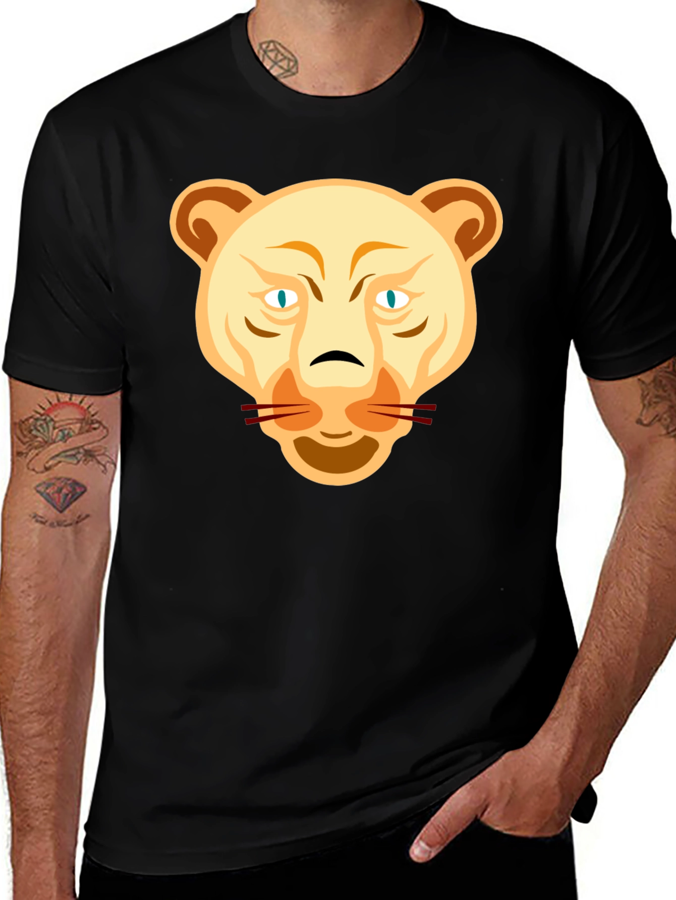 Lioness Graphic Tee - Black Unisex T-Shirt