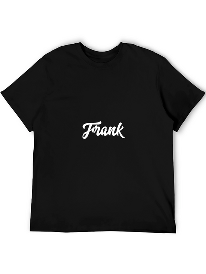 Frank T-Shirt - Classic Black Tee with White Lettering