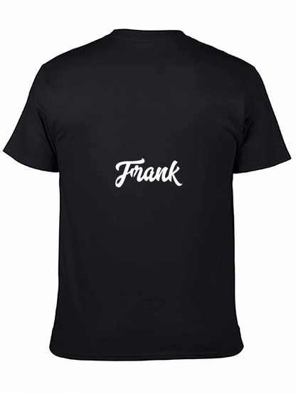 Frank T-Shirt - Classic Black Tee with White Lettering