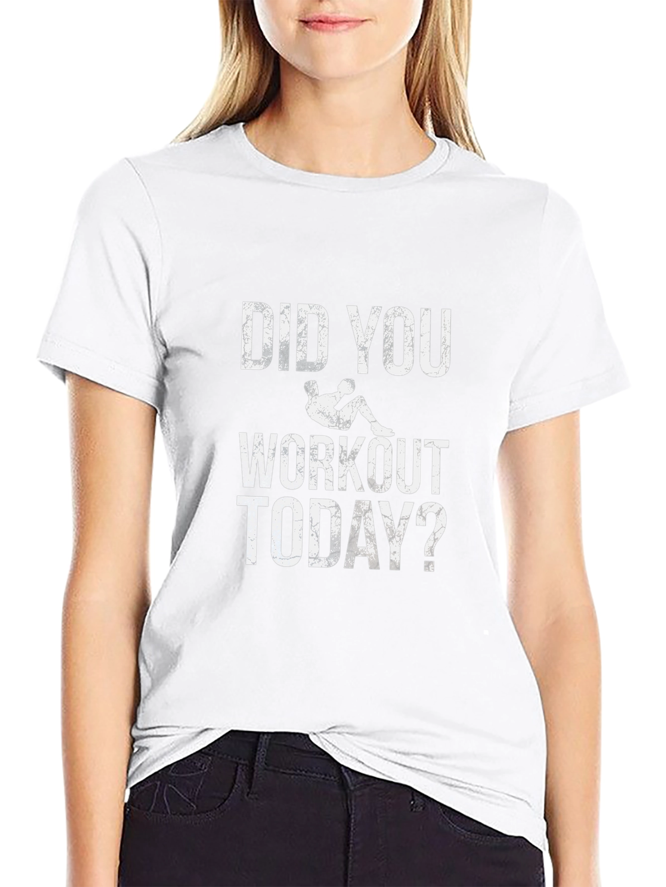 Workout Today Graphic Tee - Black Cotton T-Shirt