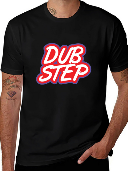 Dubstep Graphic Tee - Black Cotton T-Shirt