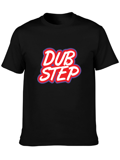 Dubstep Graphic Tee - Black Cotton T-Shirt