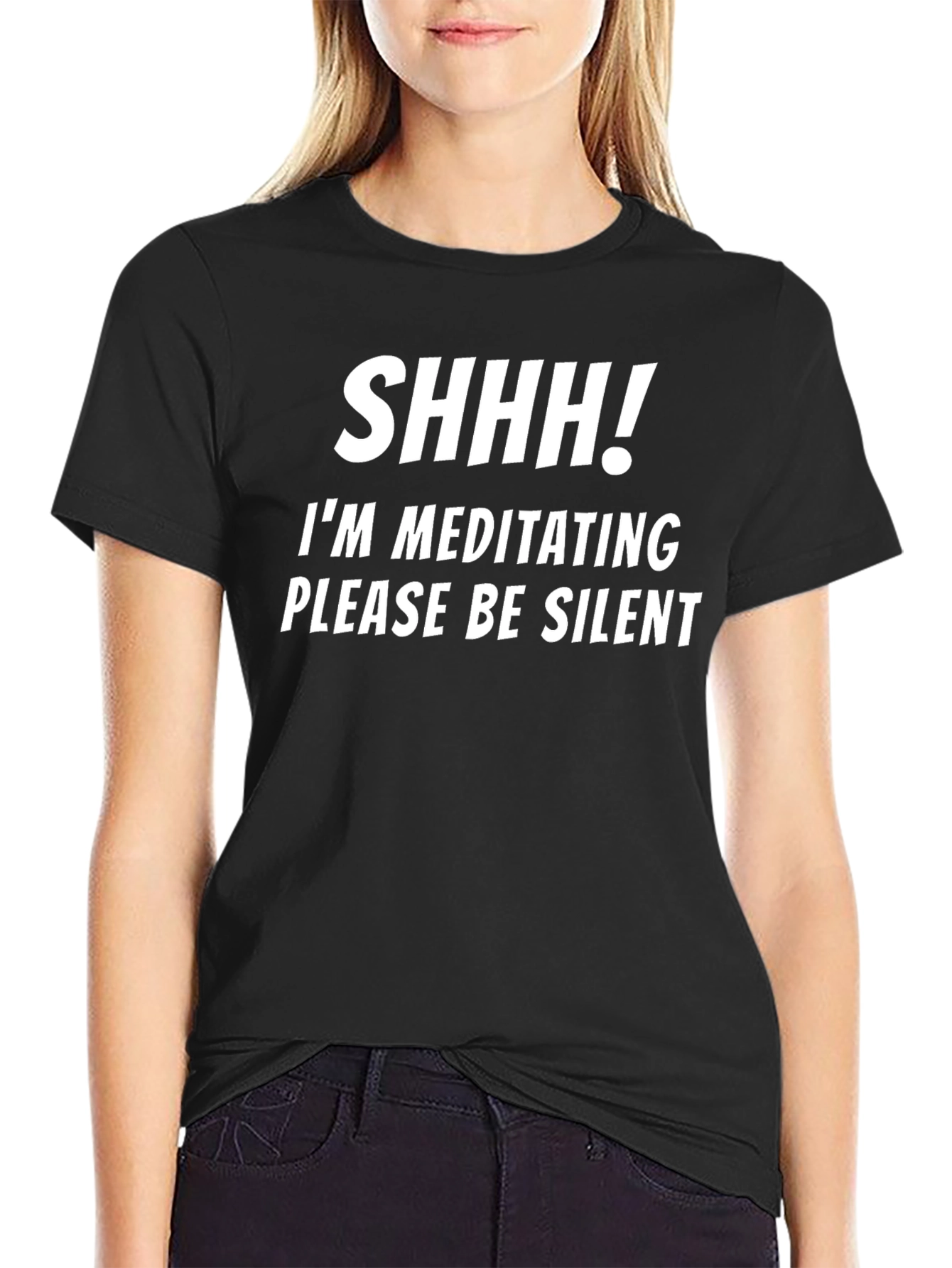 Shhh Meditating Graphic Tee