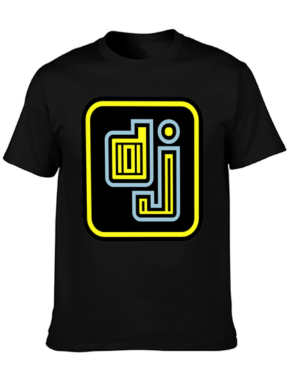 DJ Graphic Tee - Stylish Black Cotton T-Shirt