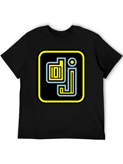 DJ Graphic Tee - Stylish Black Cotton T-Shirt