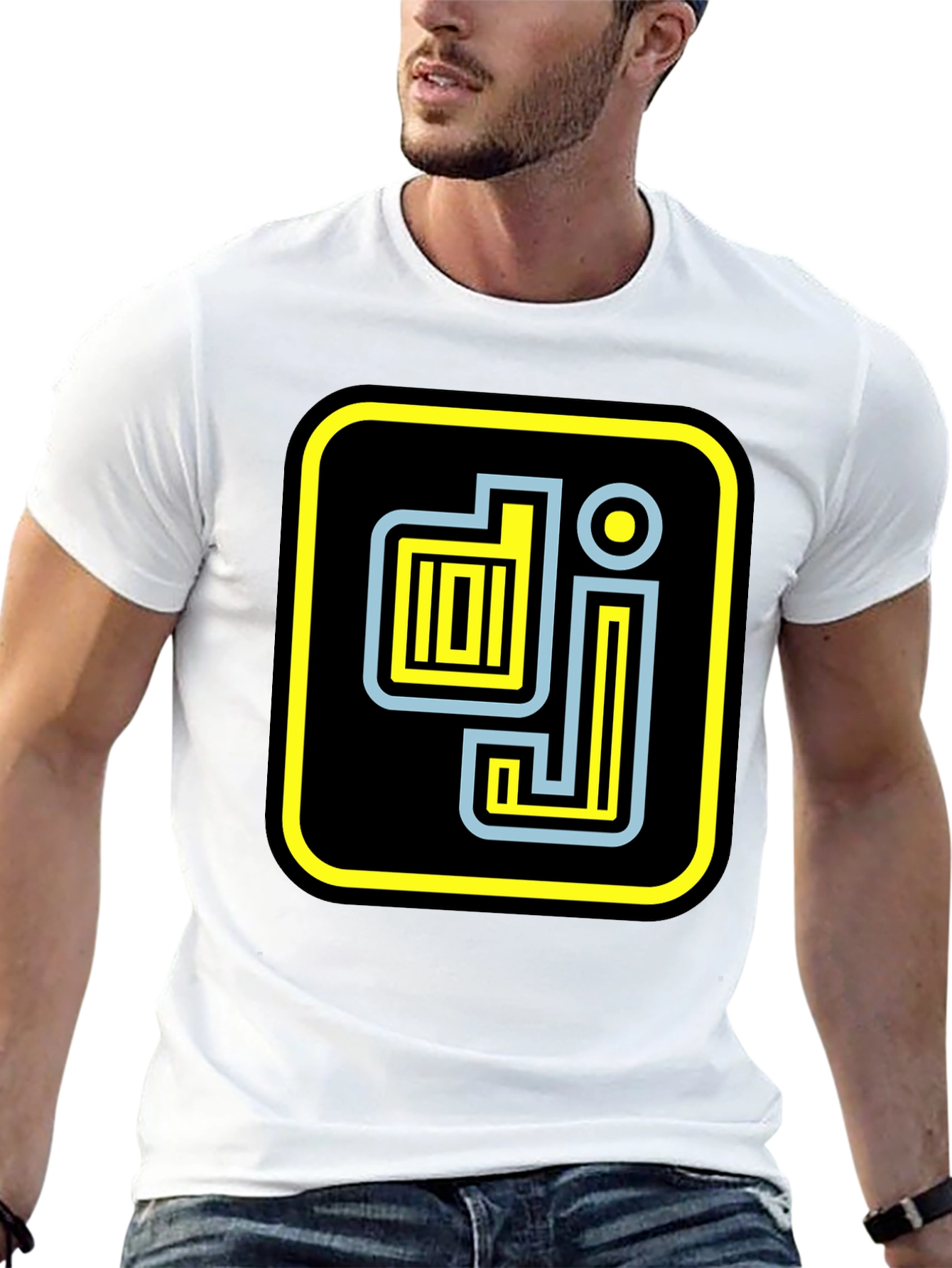 DJ Graphic Tee - Stylish Black Cotton T-Shirt
