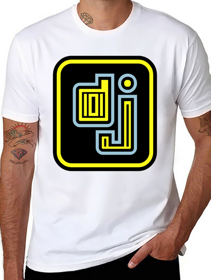 DJ Graphic Tee - Stylish Black Cotton T-Shirt