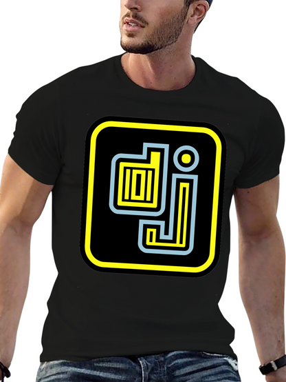 DJ Graphic Tee - Stylish Black Cotton T-Shirt