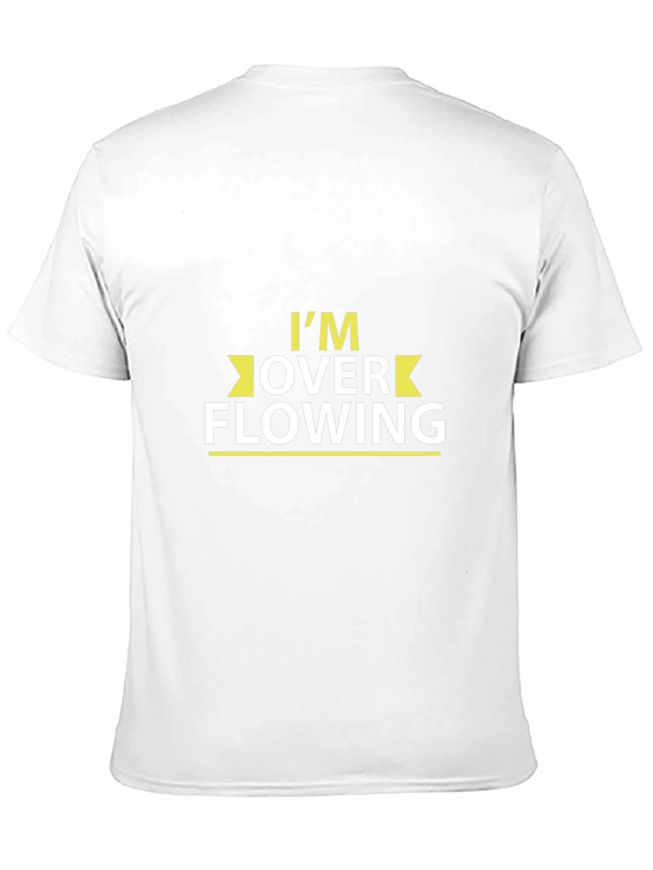 Overflowing Tee: Black Cotton Blend T-Shirt