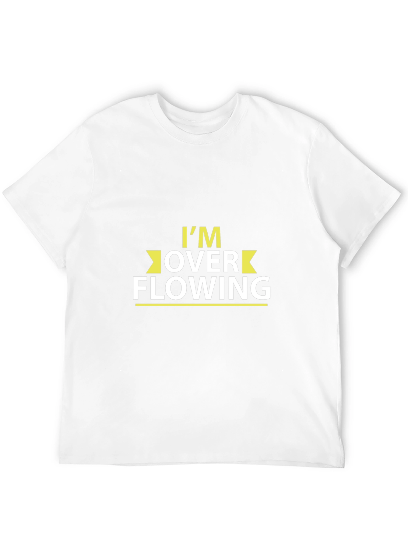 Overflowing Tee: Black Cotton Blend T-Shirt