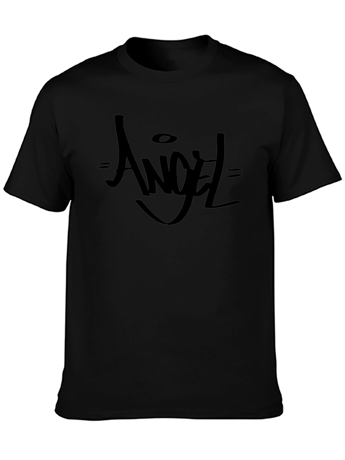Angel Graphic Black T-Shirt