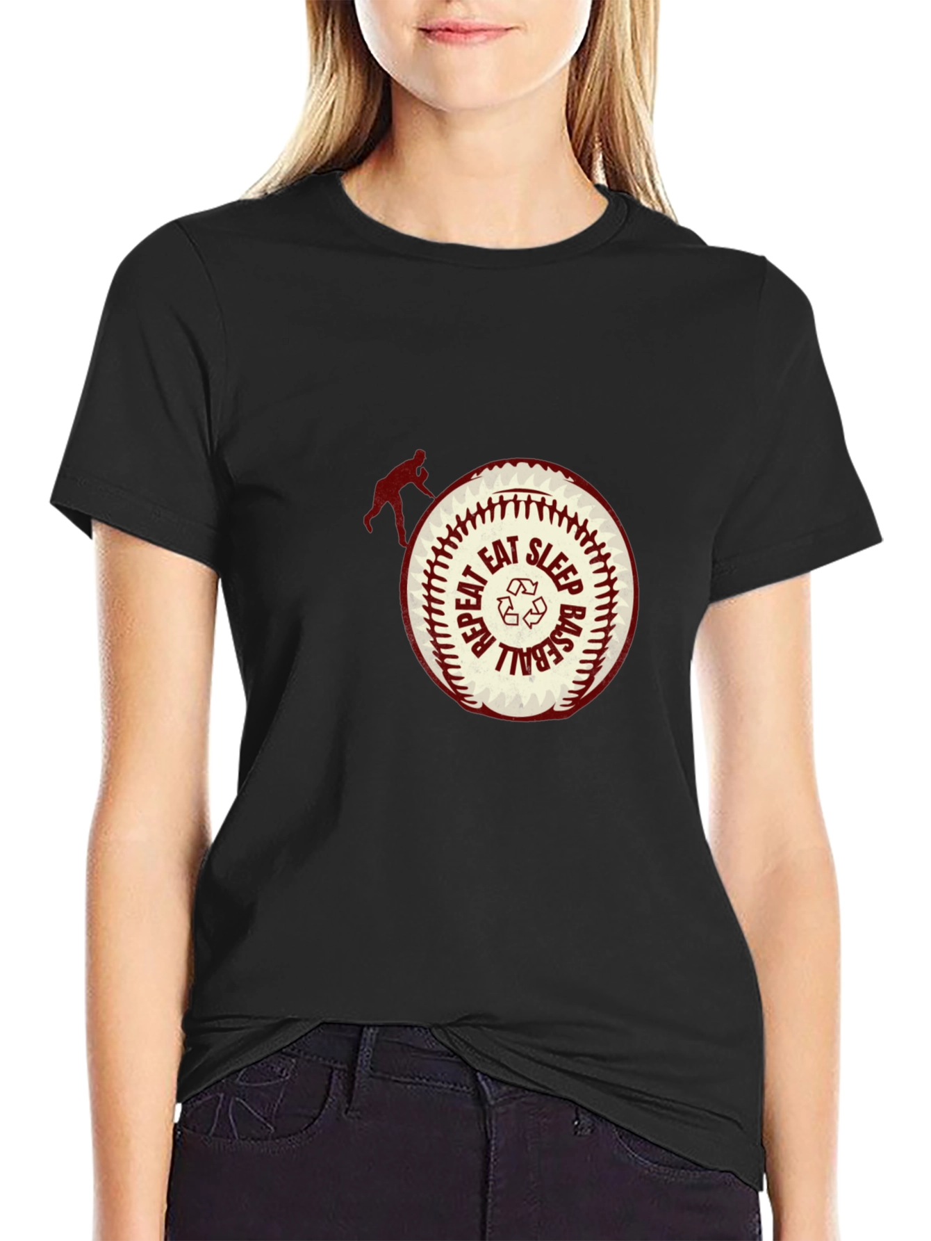 Eat Sleep Baseball Repeat T-Shirt