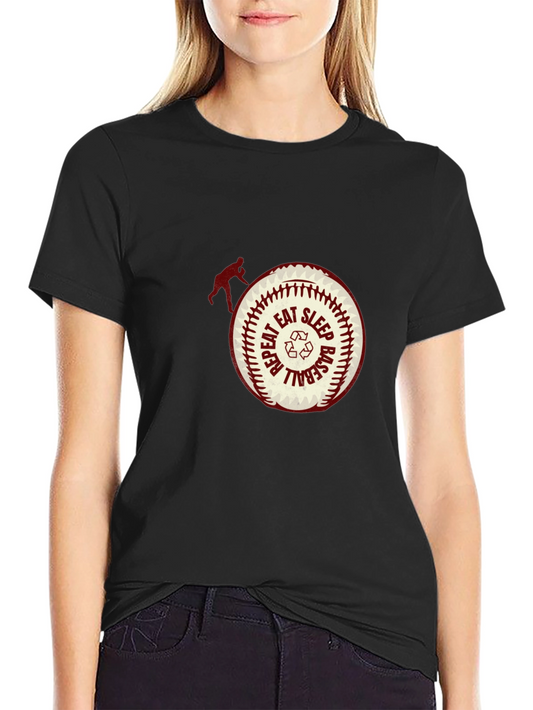 Eat Sleep Baseball Repeat T-Shirt
