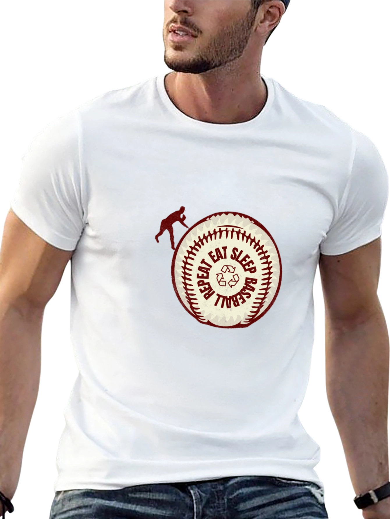 Eat Sleep Baseball Repeat T-Shirt