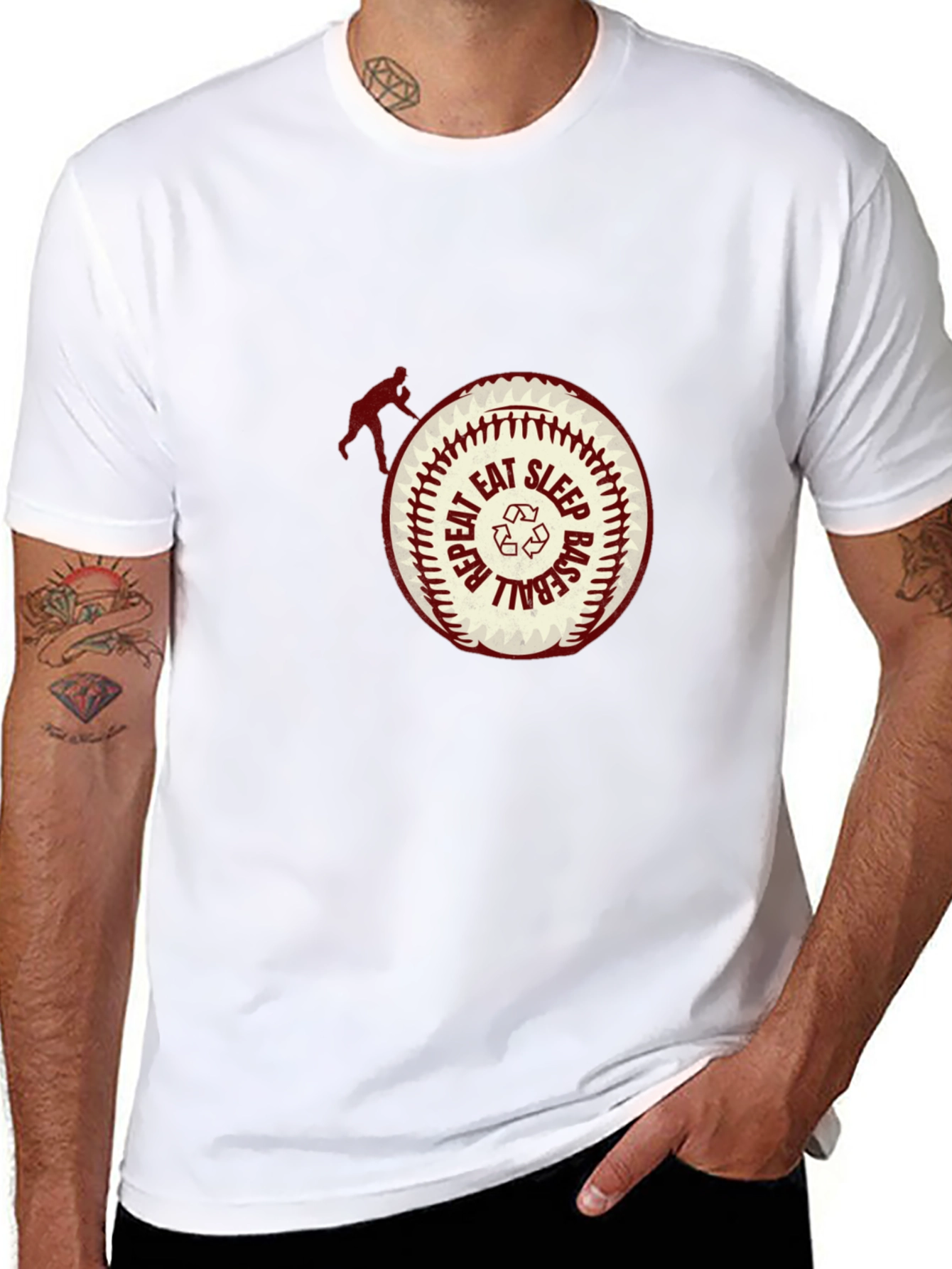 Eat Sleep Baseball Repeat T-Shirt