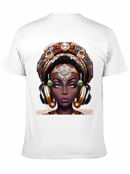 Bold African Queen Graphic Tee - Unique Design