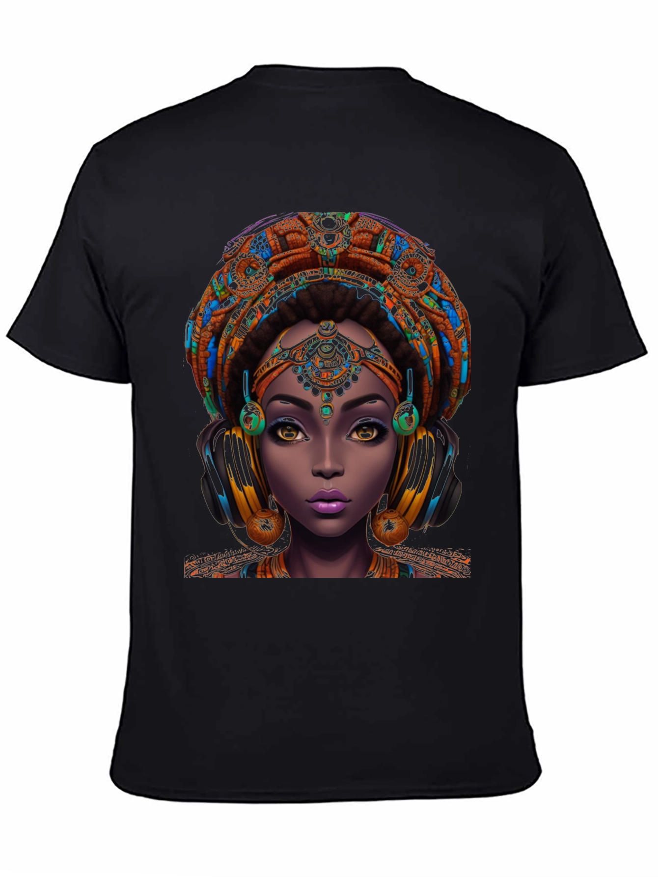 Bold African Queen Graphic Tee - Unique Design