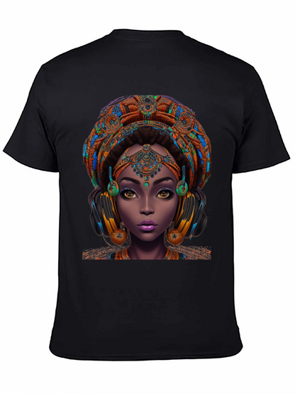 Bold African Queen Graphic Tee - Unique Design