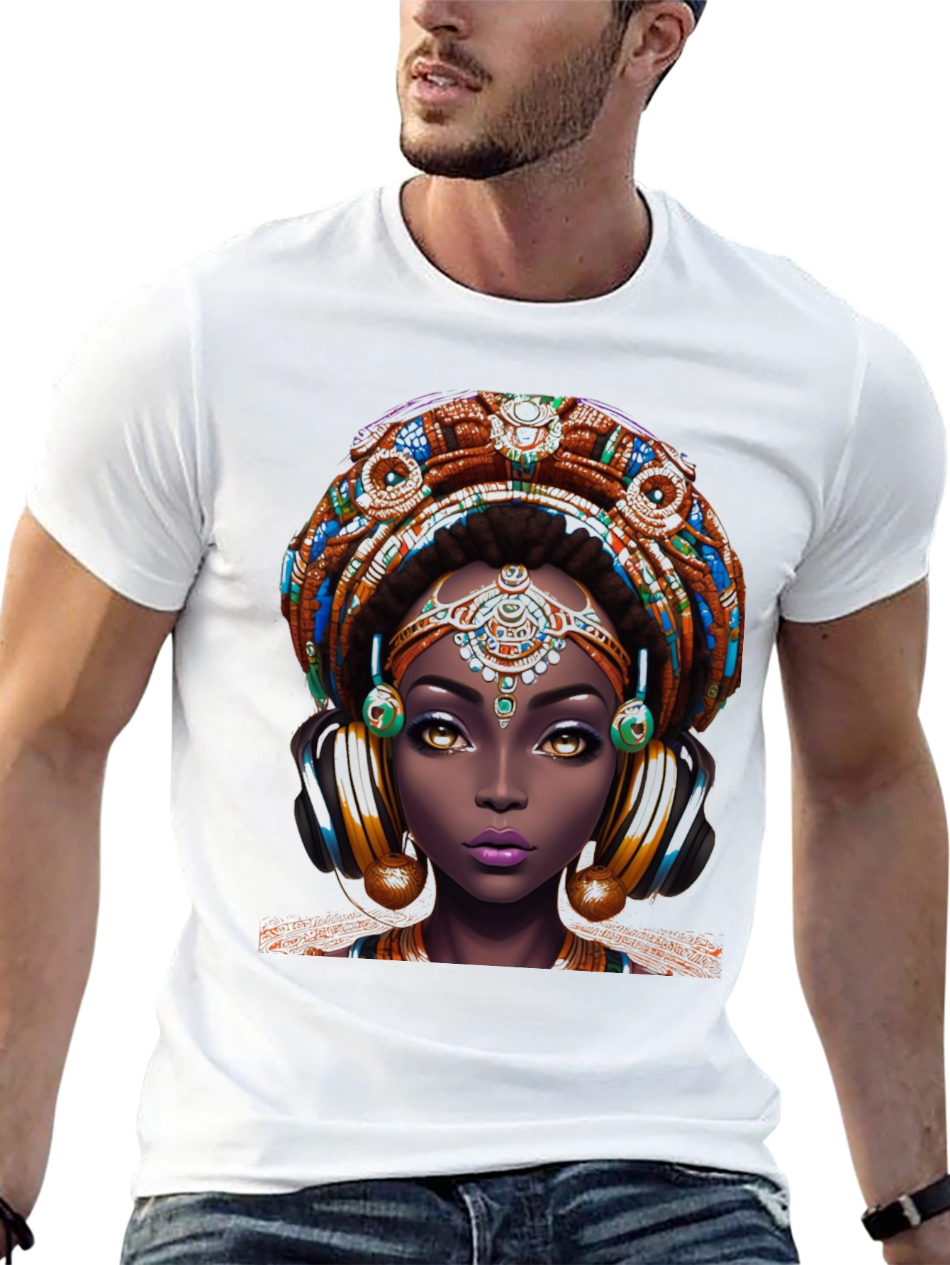 Bold African Queen Graphic Tee - Unique Design