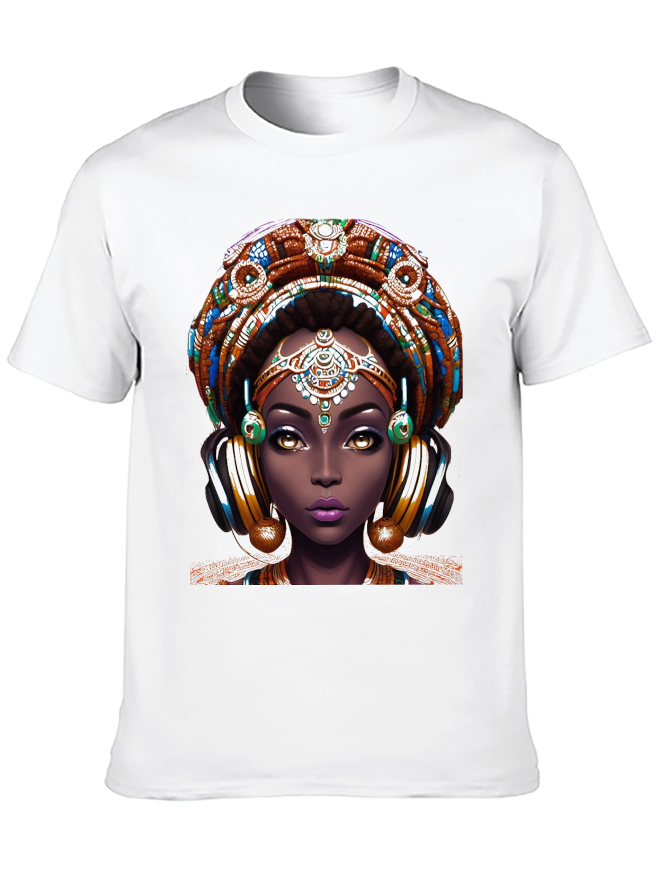 Bold African Queen Graphic Tee - Unique Design