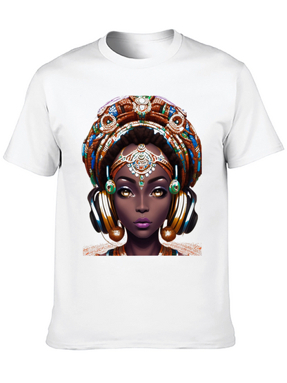 Bold African Queen Graphic Tee - Unique Design