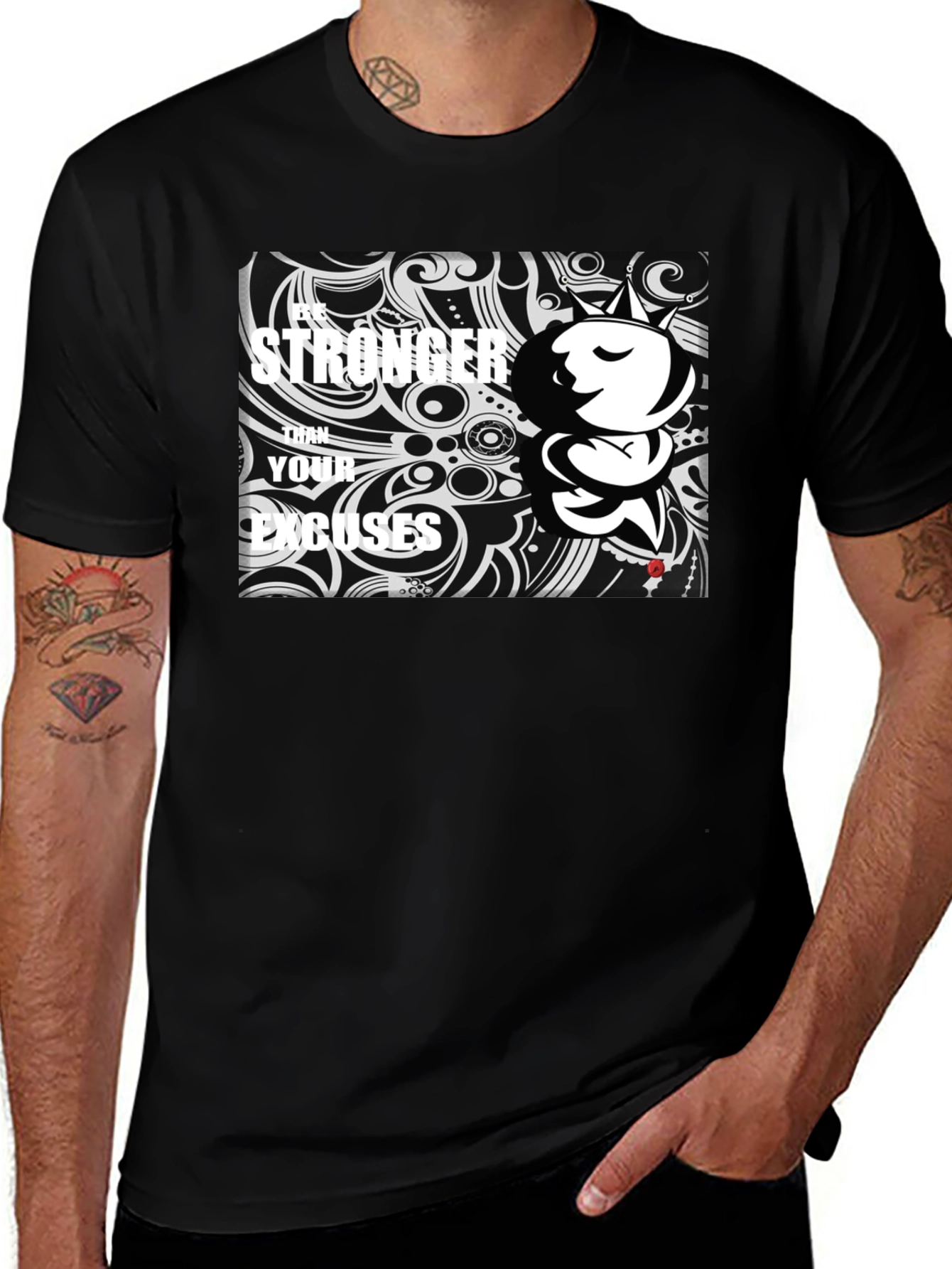 Be Stronger T-Shirt - Black Graphic Tee