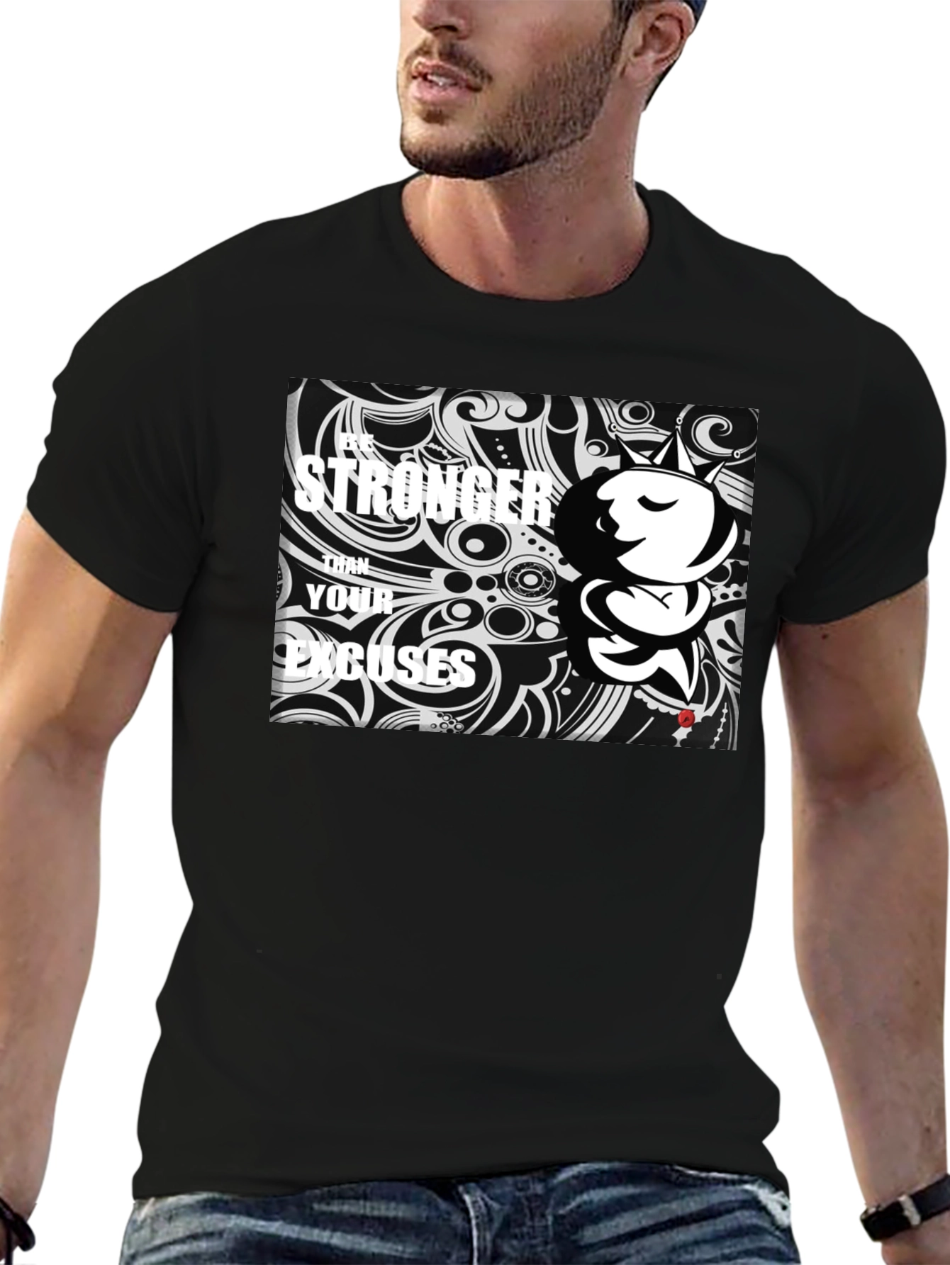 Be Stronger T-Shirt - Black Graphic Tee