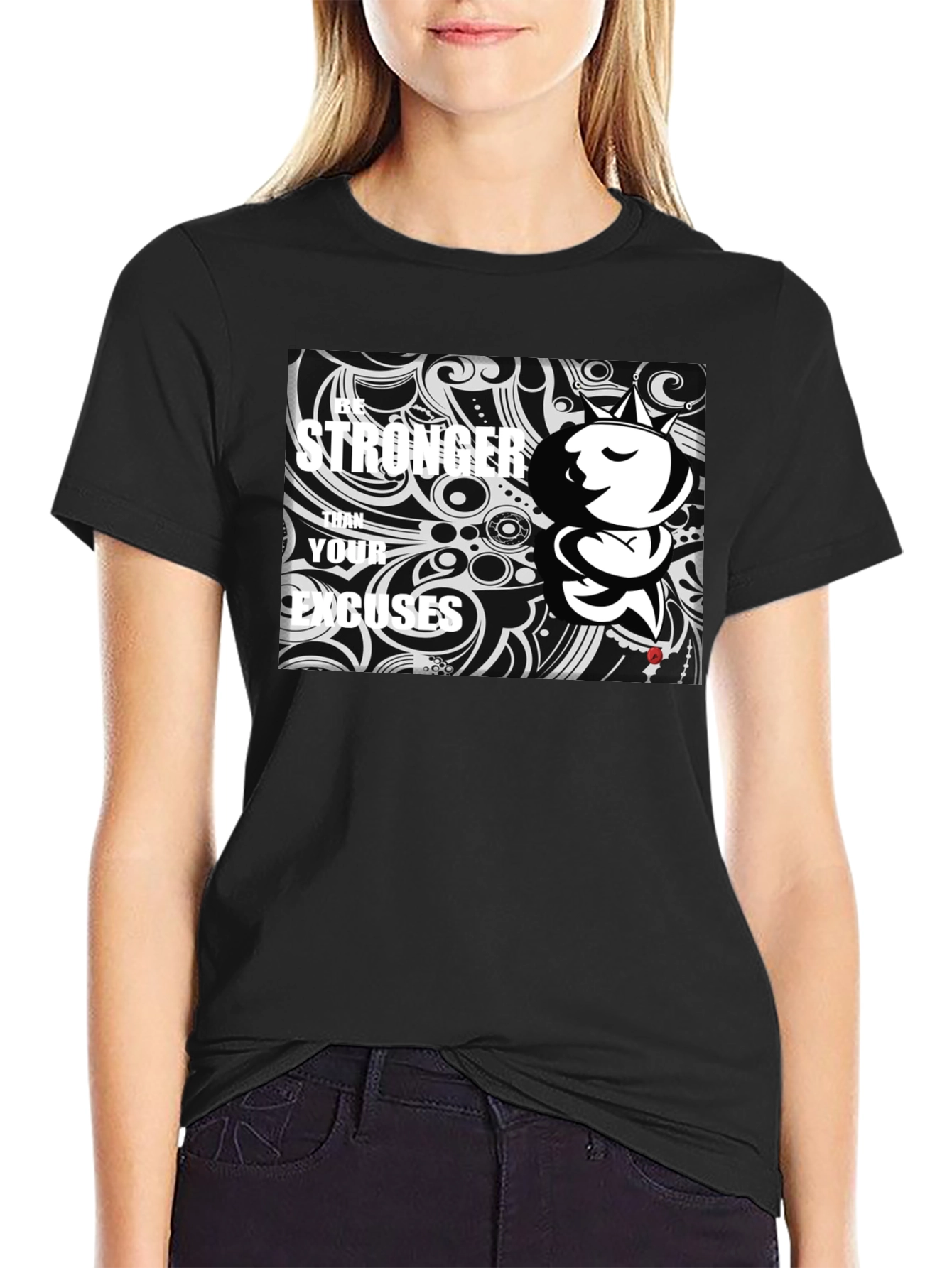 Be Stronger T-Shirt - Black Graphic Tee