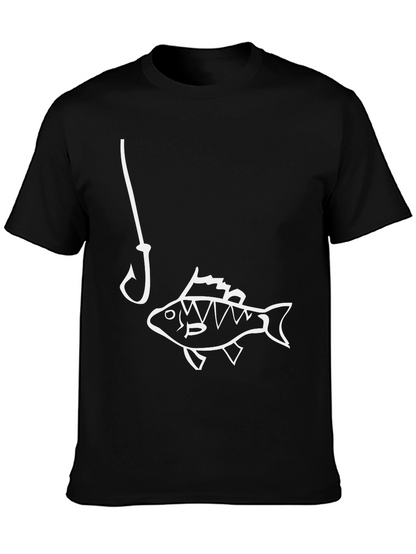 Funny Fishing T-Shirt - Hooked on Humor!