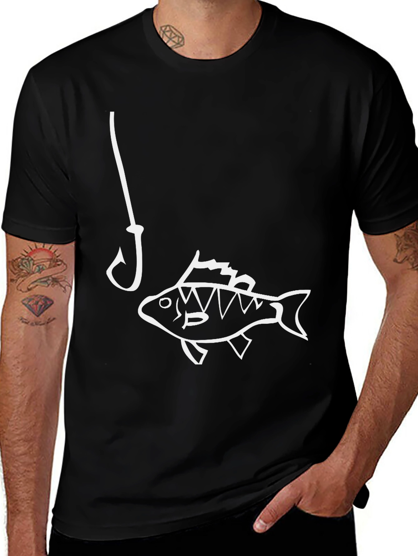 Funny Fishing T-Shirt - Hooked on Humor!