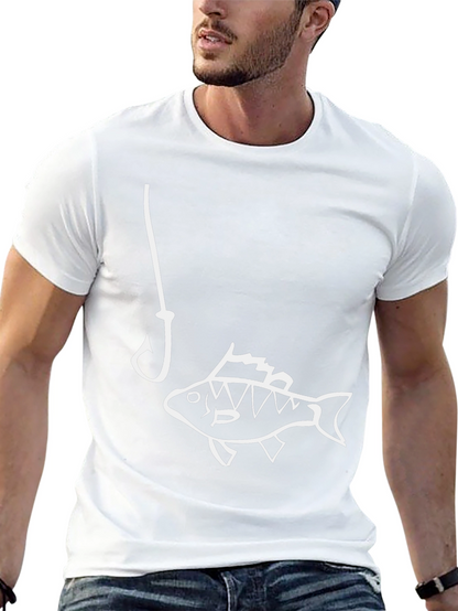 Funny Fishing T-Shirt - Hooked on Humor!