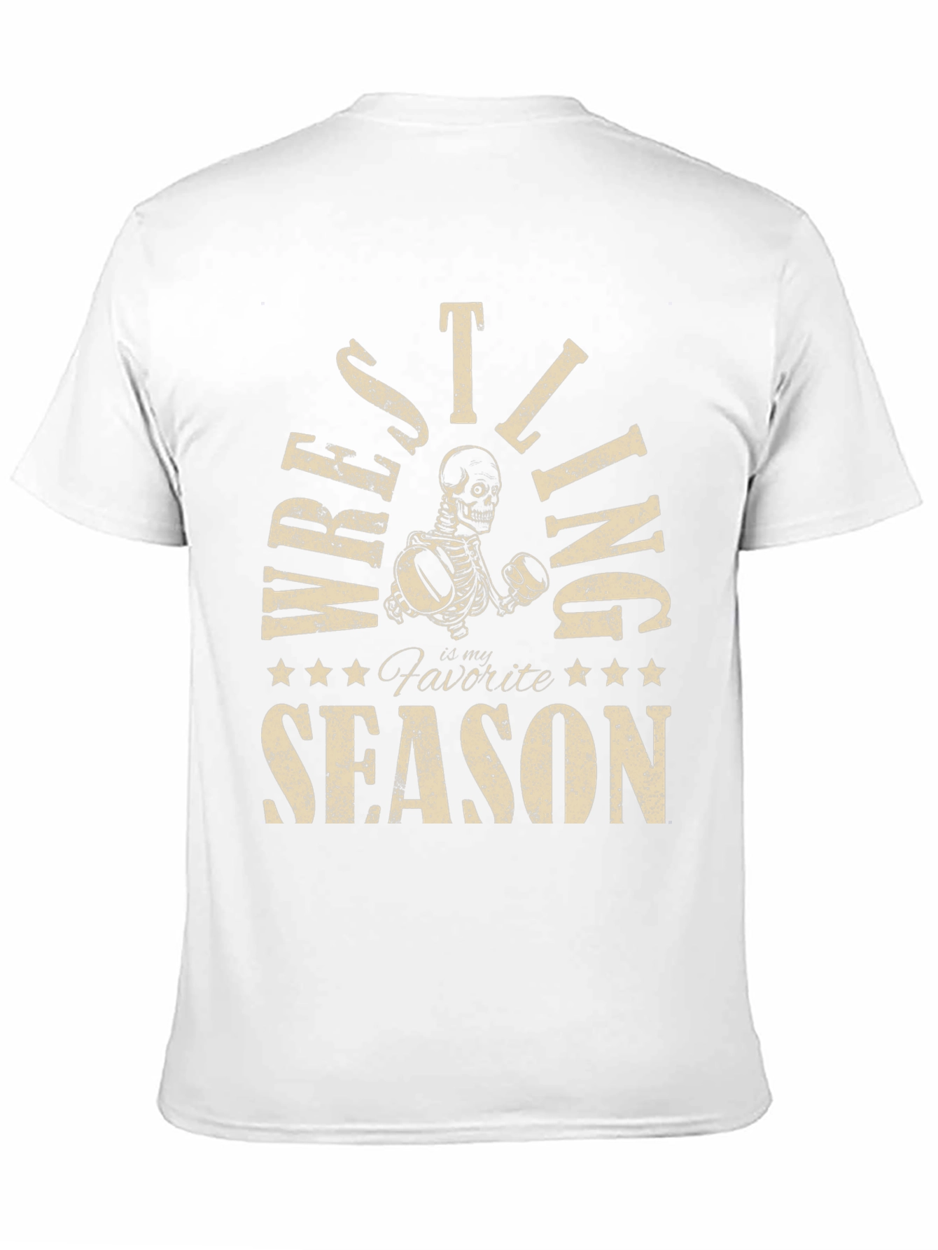 Wrestling is My Favorite Season Skeleton T-Shirt