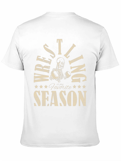 Wrestling is My Favorite Season Skeleton T-Shirt