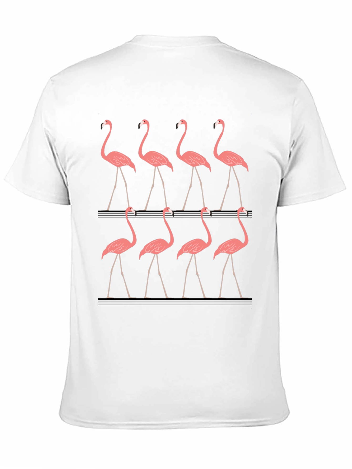 Flamingo Graphic Tee - Mens Black T-Shirt