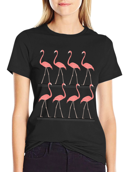 Flamingo Graphic Tee - Mens Black T-Shirt