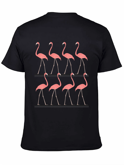 Flamingo Graphic Tee - Mens Black T-Shirt