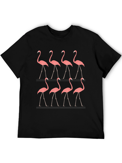 Flamingo Graphic Tee - Mens Black T-Shirt