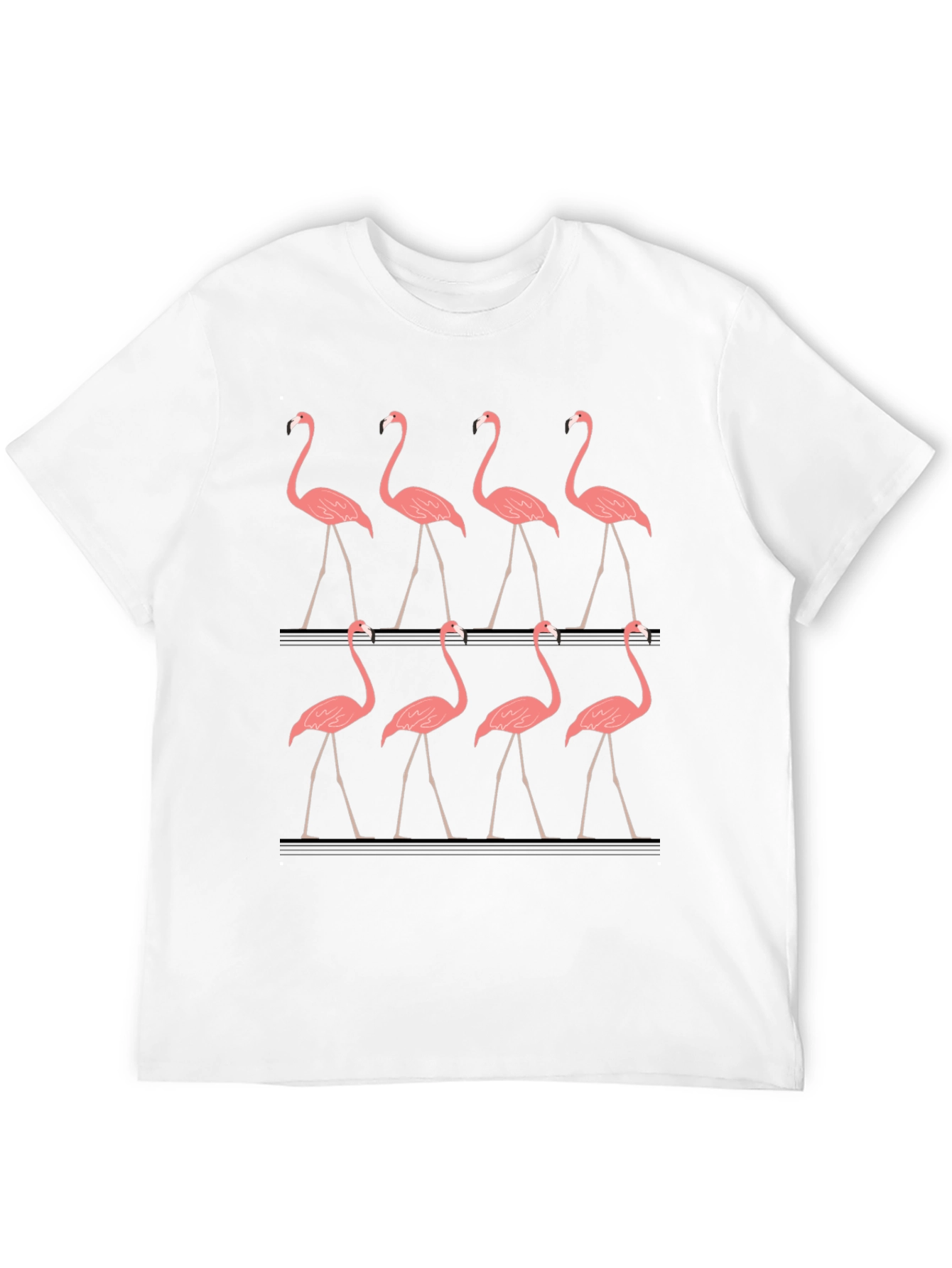 Flamingo Graphic Tee - Mens Black T-Shirt