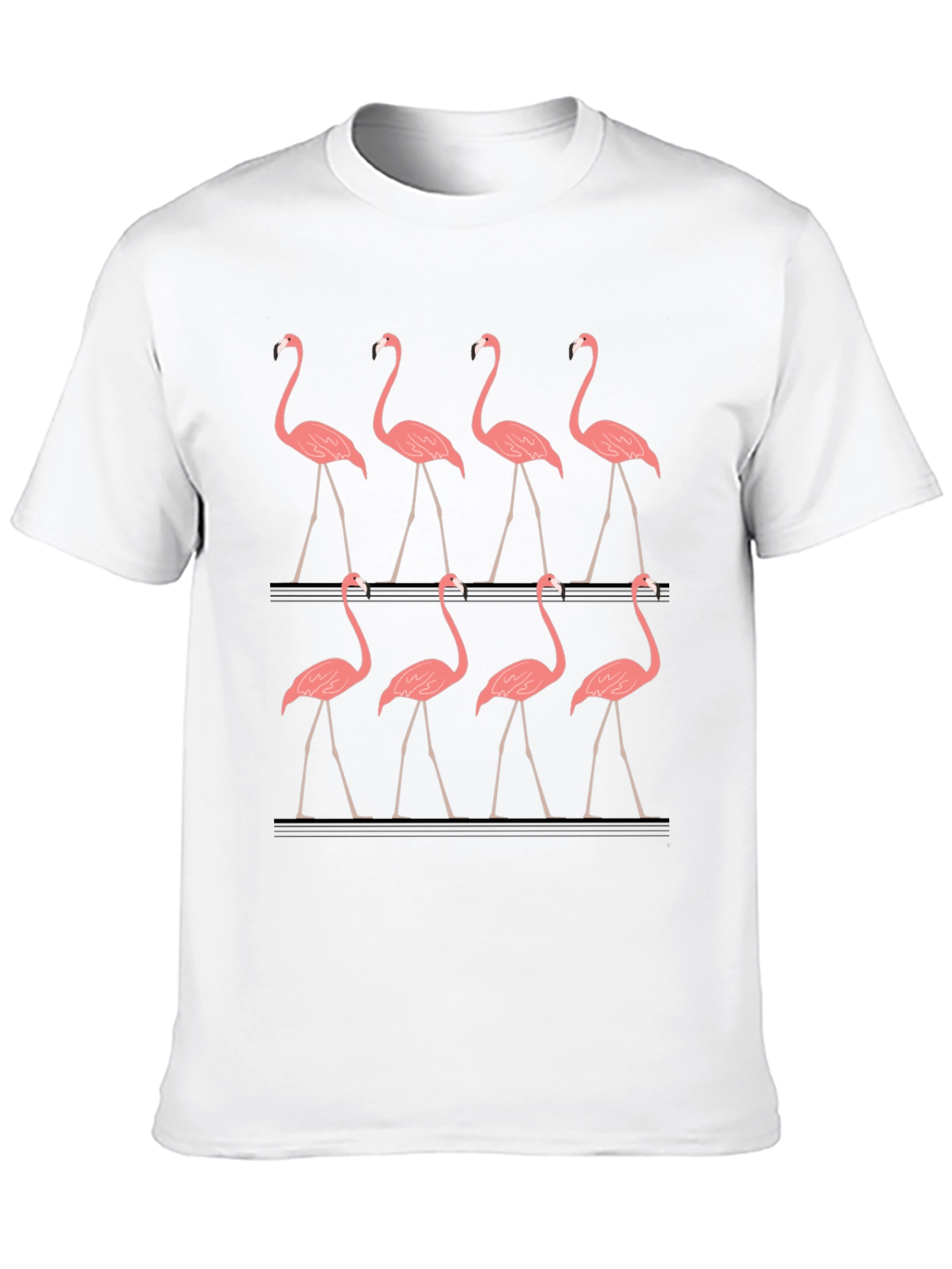 Flamingo Graphic Tee - Mens Black T-Shirt