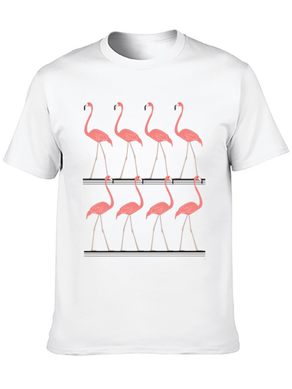 Flamingo Graphic Tee - Mens Black T-Shirt